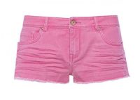 Shorts de mezclilla en color rosa