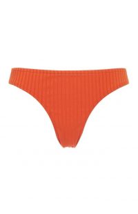 Braguita de bikini ancha de canalé color teja