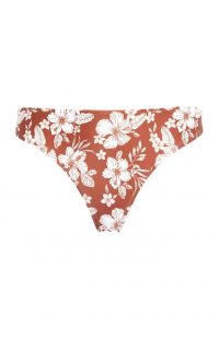 Braguita de bikini con estampado de flores en color teja