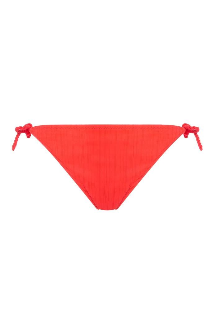 Braguita de bikini Primark con tira de cuerda color coral flúor