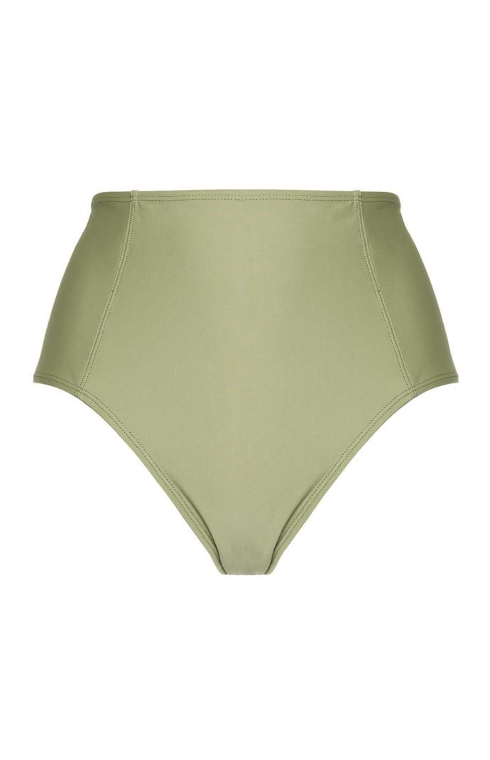 Braguita de bikini Primark de talle alto color verde oliva