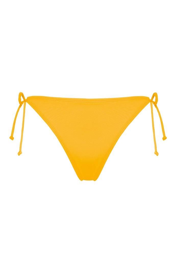 Braguita de bikini Primark triangular amarilla para combinar