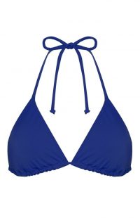 Top de bikini triangular azul para combinar