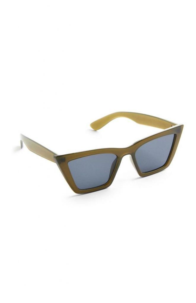 Gafas de sol Primark estilo ojos de gato cuadradas verdes